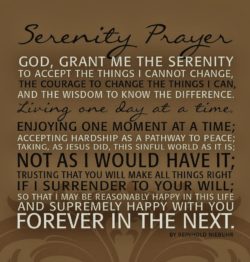 Serenity Prayer | FREEdom from MEdom Project